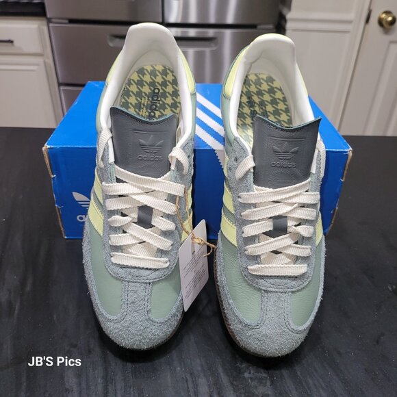Adidas Samba OG Originals Women's Size 6 Silver Green Legend Ivy Sneakers JI1863 - Picture 14 of 16